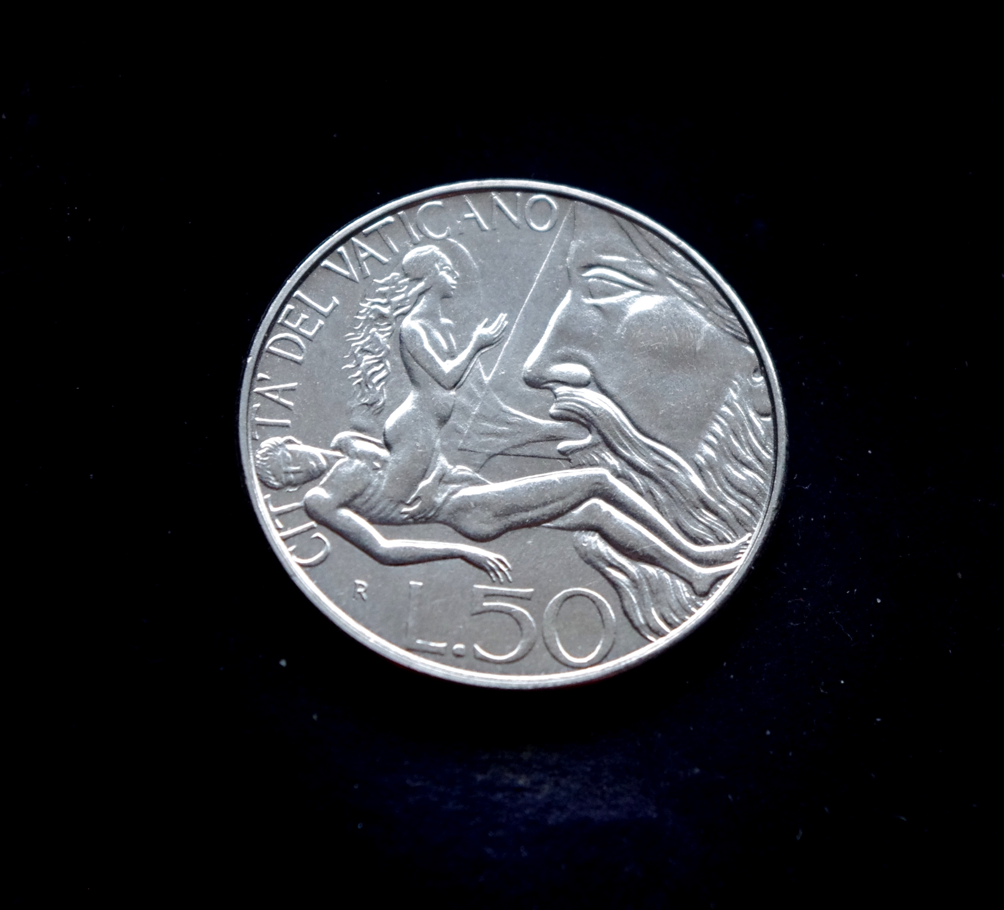 Vatikano 50 lirų moneta
