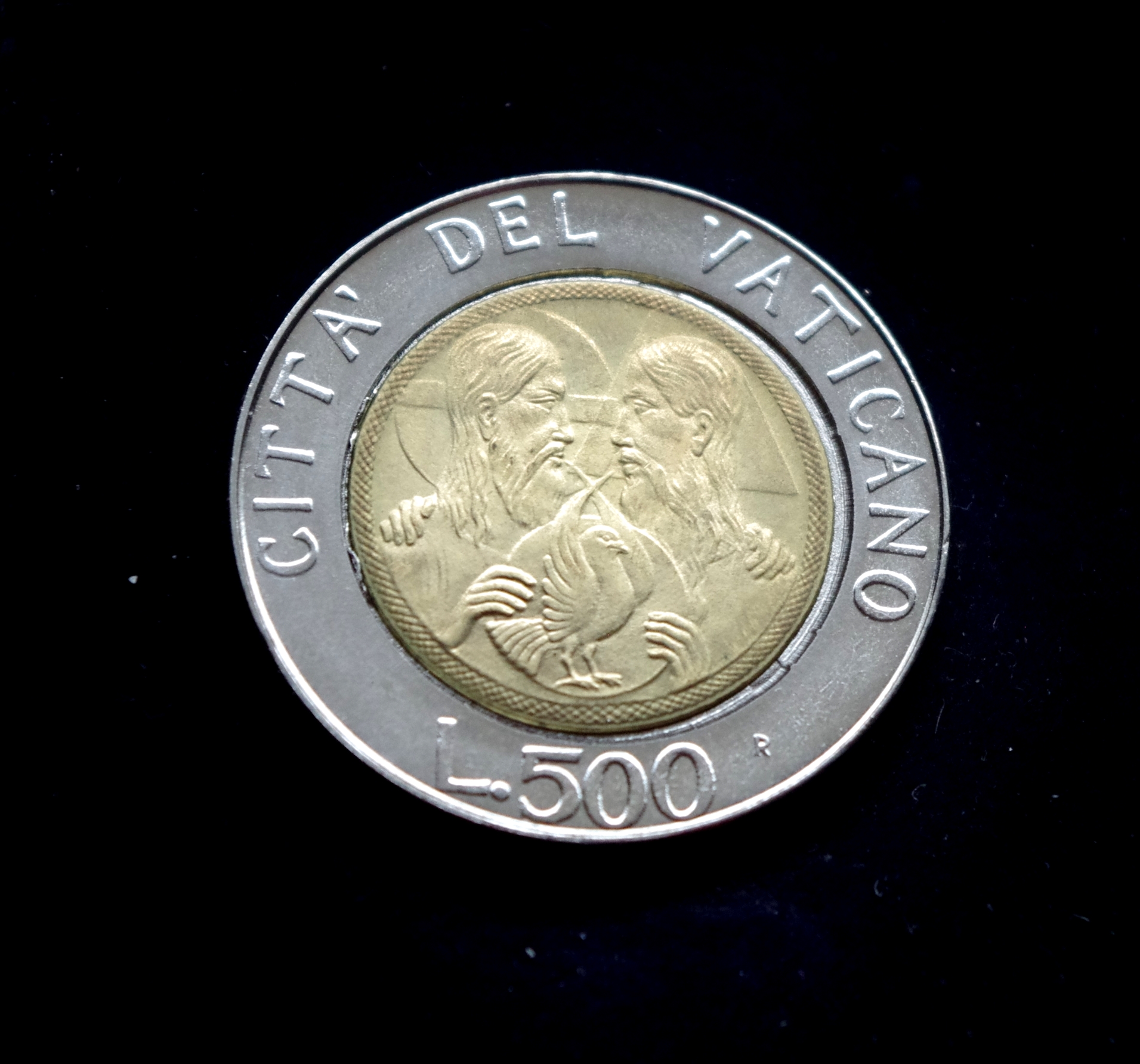 Vatikano 500 lirų moneta