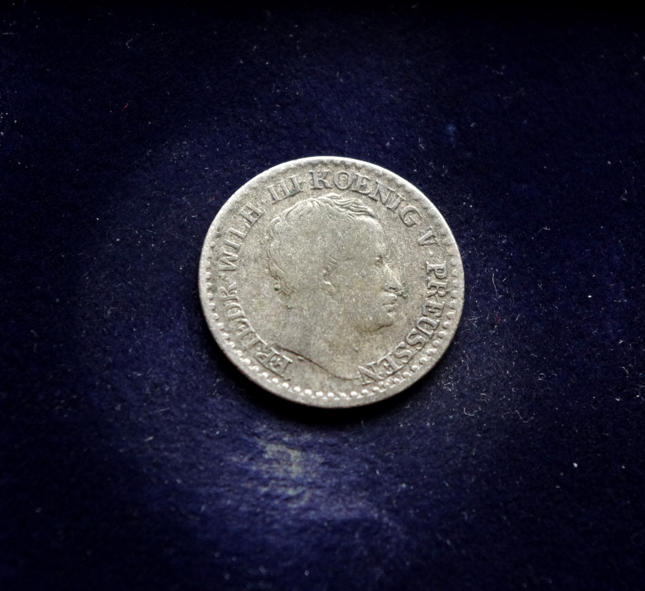 Prūsijos 1 sidabrinio grašio moneta