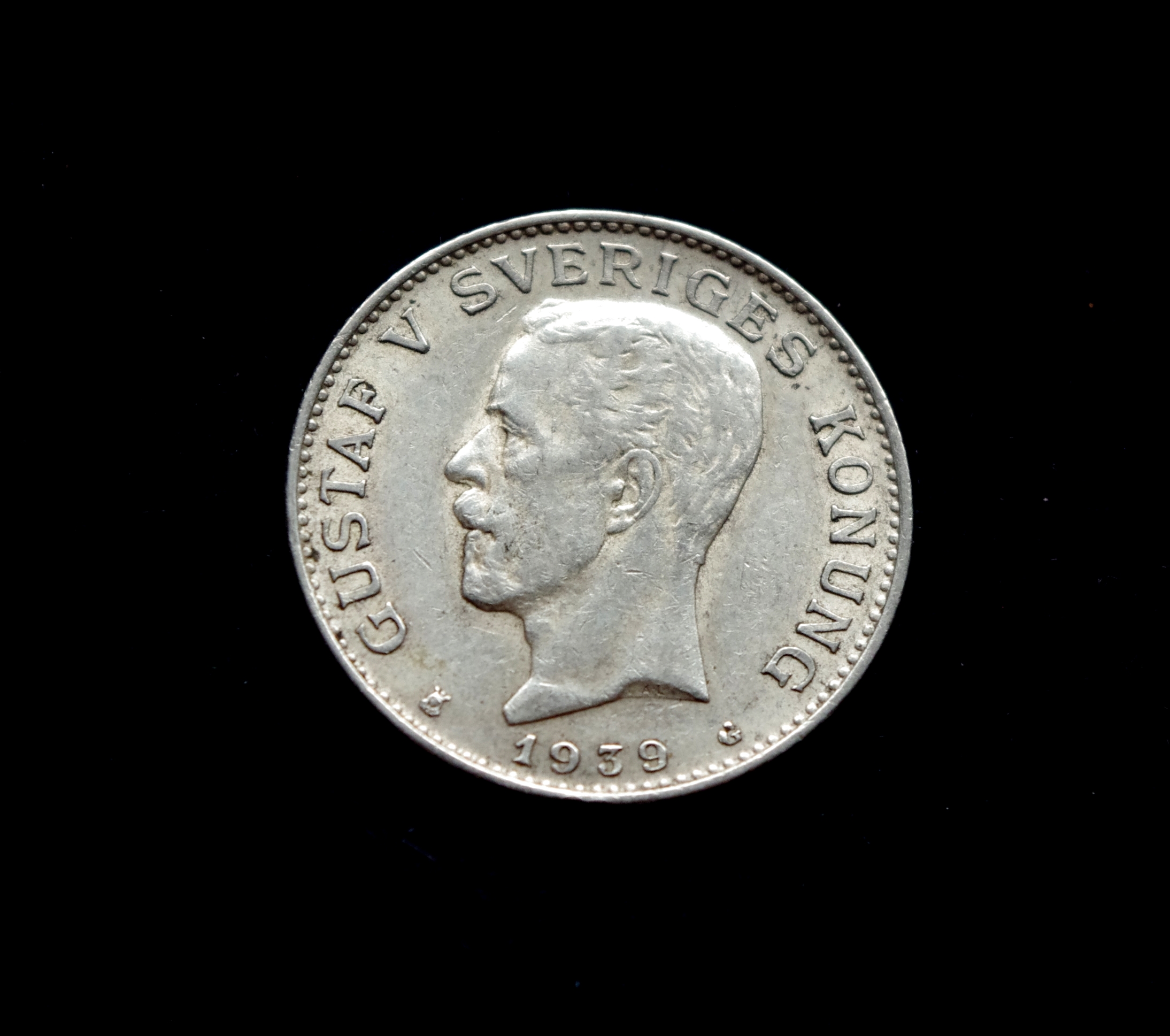 Švedijos 1 kronos sidabrinė moneta