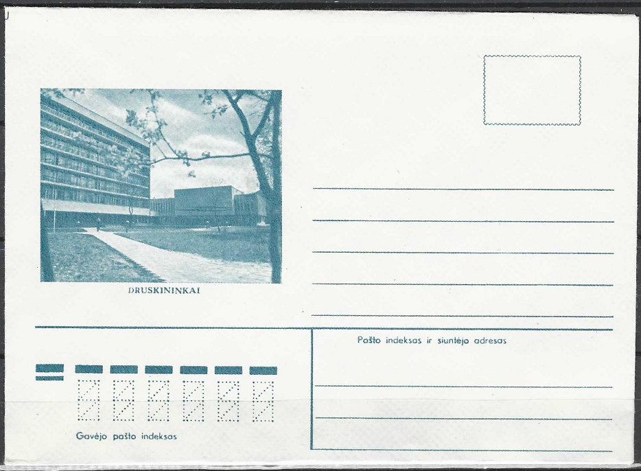 LTSR ryšių ministerijos vokas "Druskininkai"