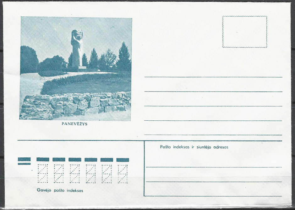 LTSR ryšių ministerijos vokas "Panevėžys"