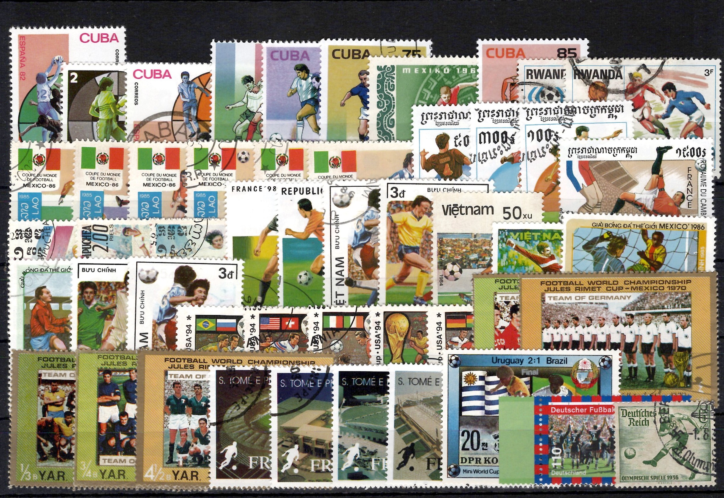 Pašto ženklai futbolo tema, visas pasaulis