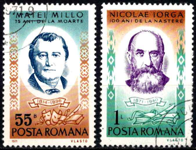 Asmenybės: Aktorius, dramaturgas ir rašytojas Matei Millo, ir istorikas ir politikas Nicolae Iorga