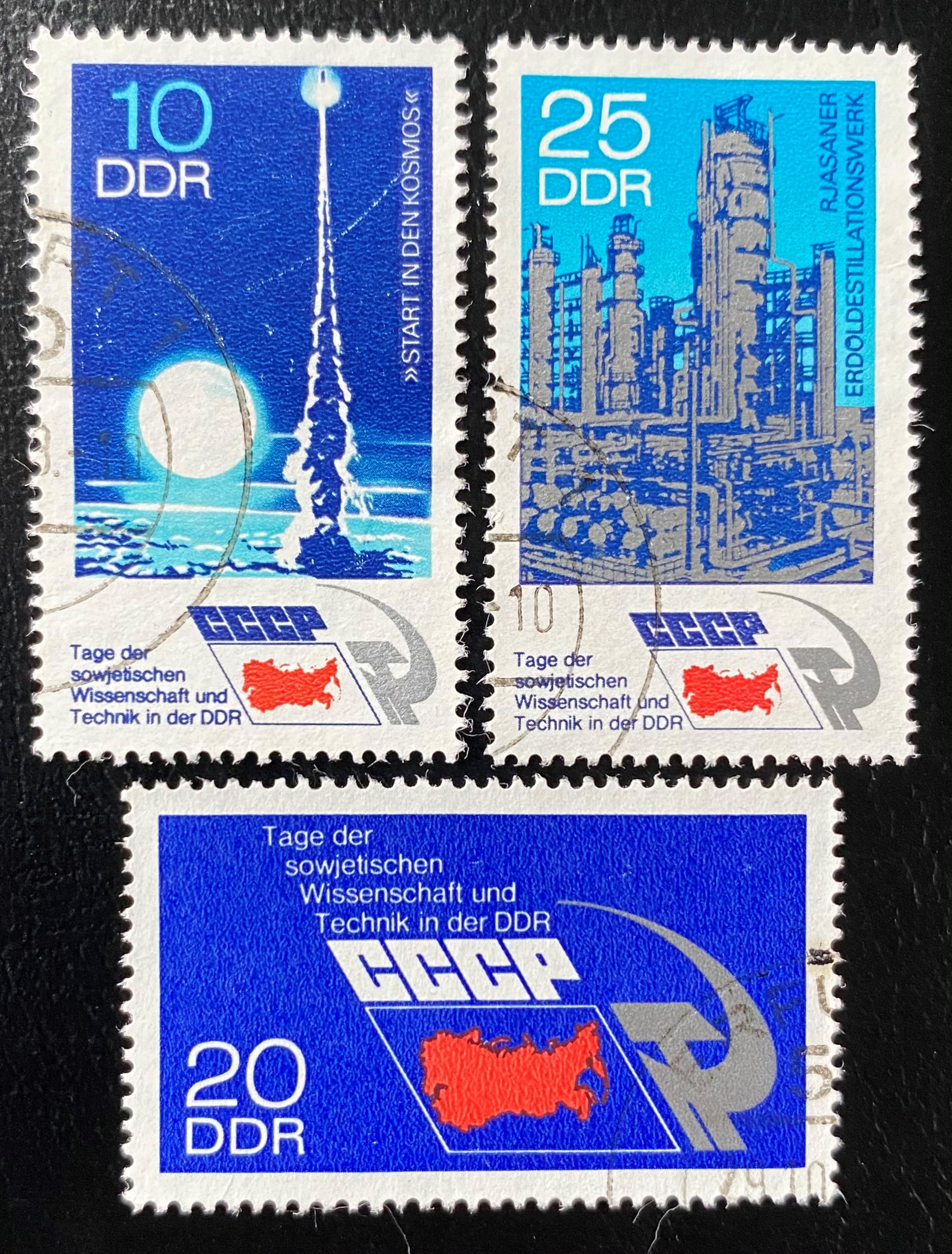 Vokietijos Demokratinė Respublika (VDR), pilna serija, MiNr 1887-1889 Used (O)