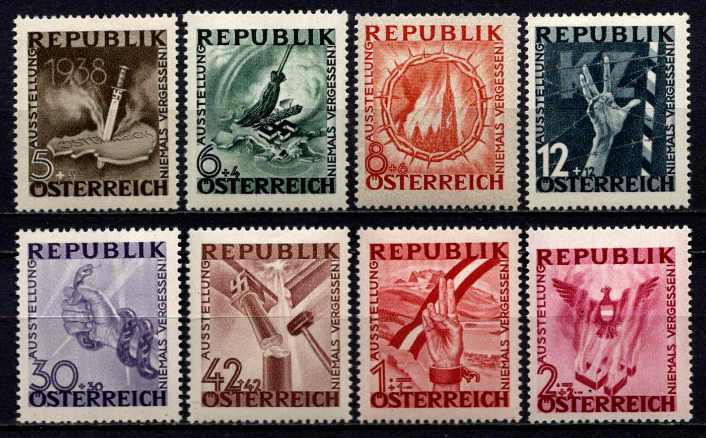 Austrija, pilna serija, MiNr 776-783 MNH**