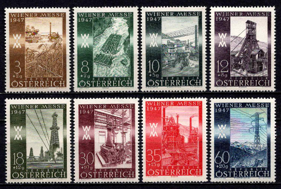 Austrija, pilna serija, MiNr 803-810 MNH**