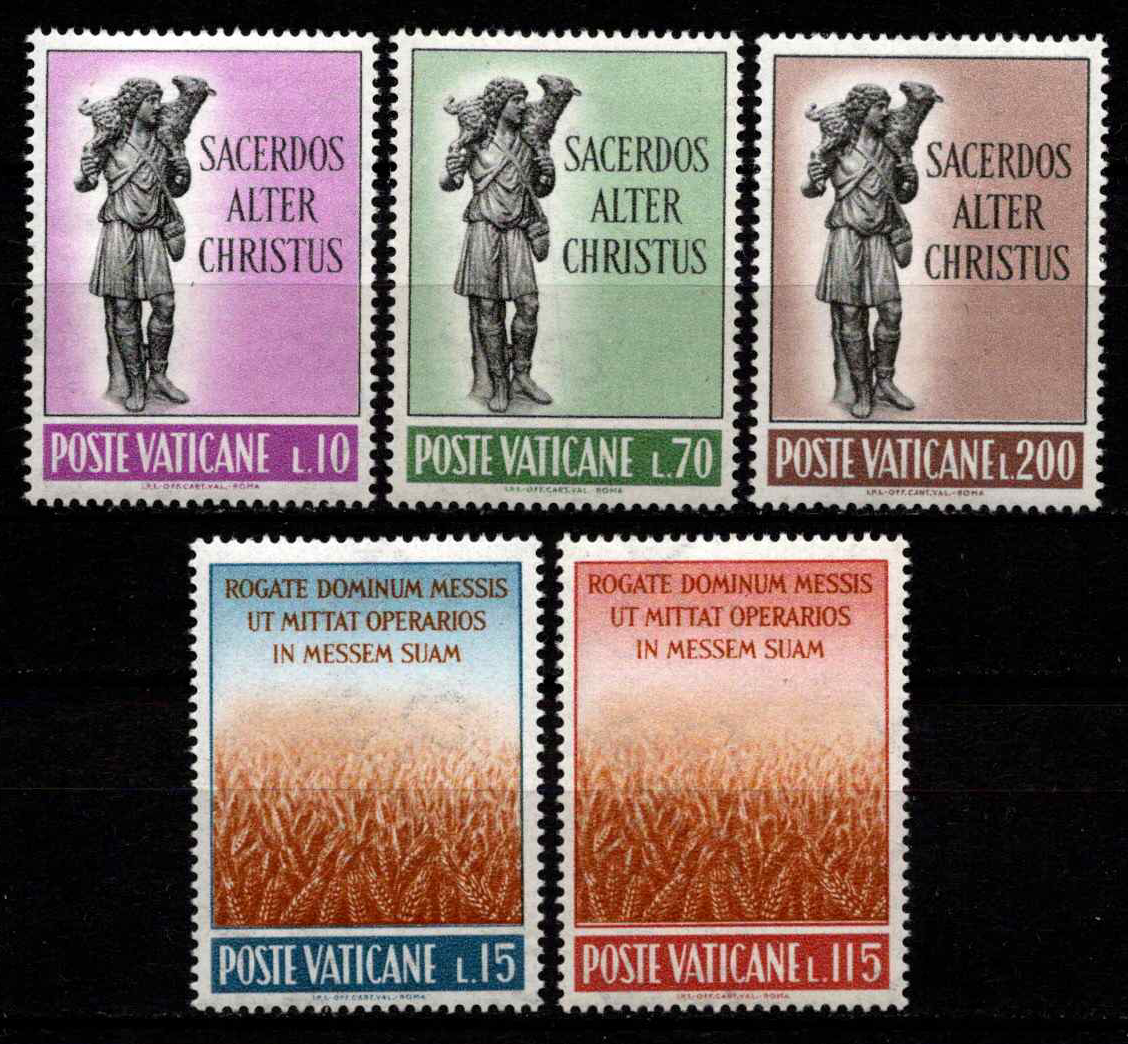 Vatikanas, pilna serija, MiNr 397-401 MNH**