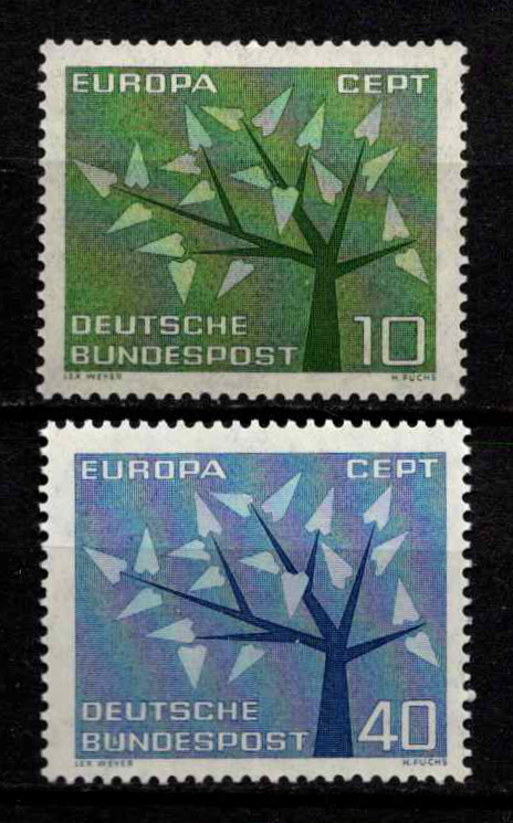 Vokietija, pilna serija, MiNr 383-384 MNH**