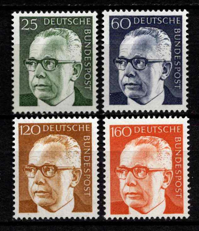 Vokietija, pilna serija, MiNr 689-692 MNH**