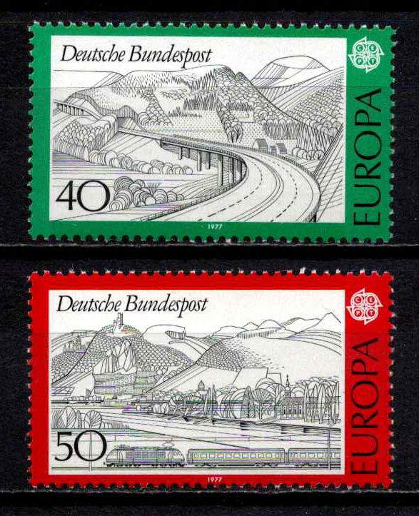 Vokietija, pilna serija, MiNr 934-935 MNH**