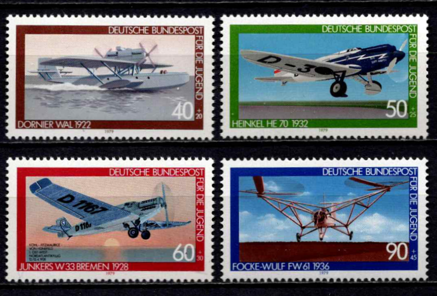 Vokietija, pilna serija, MiNr 1005-1008 MNH**