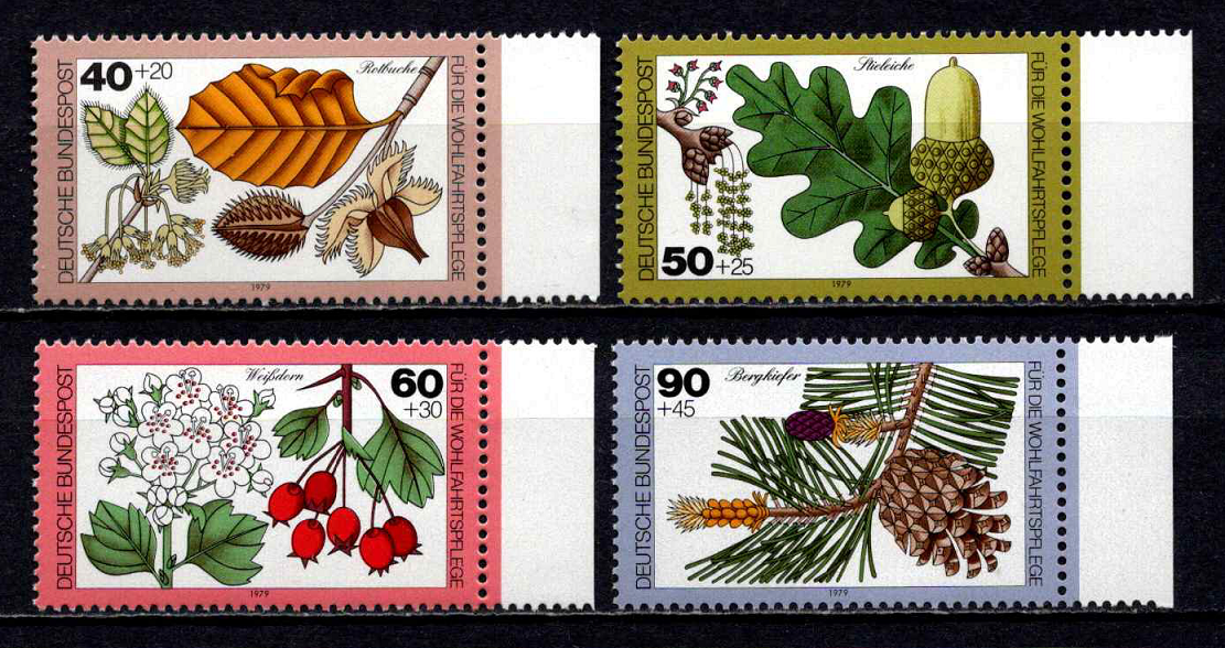 Vokietija, pilna serija, MiNr 1024-1027 MNH**
