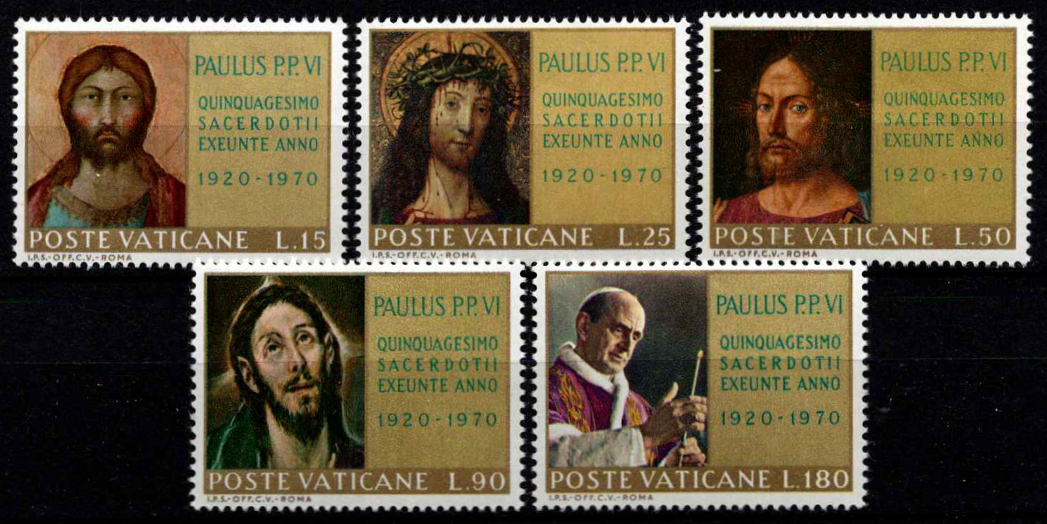 Vatikanas, pilna serija, MiNr 564-568 MNH**