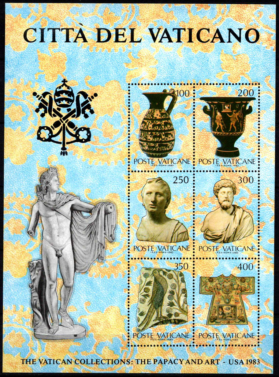 Vatikanas, blokas Nr. 5, MiNr 820-825 MNH**