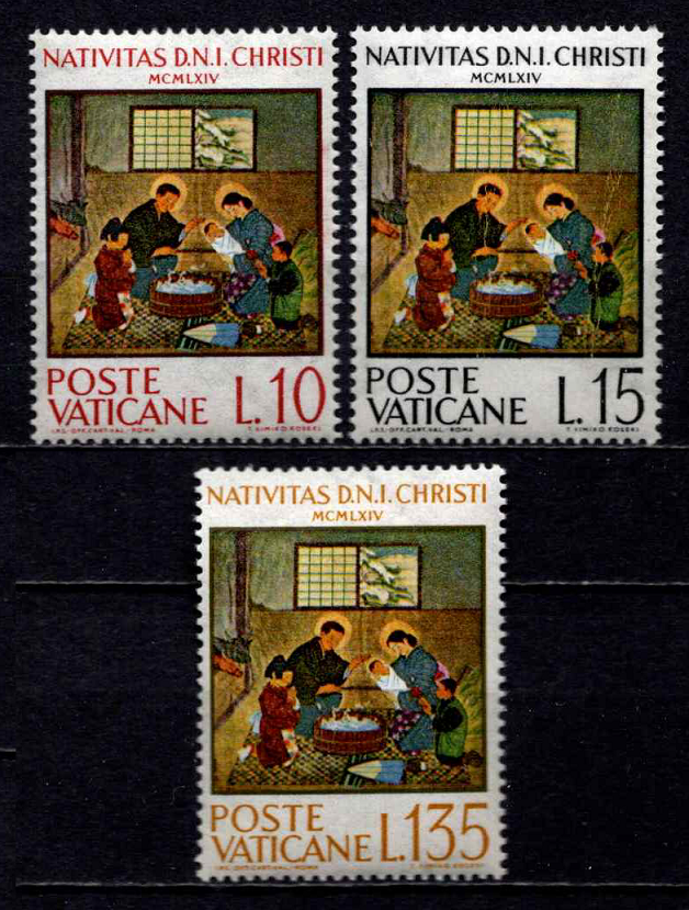 Vatikanas, pilna serija, MiNr 464-466 MNH**