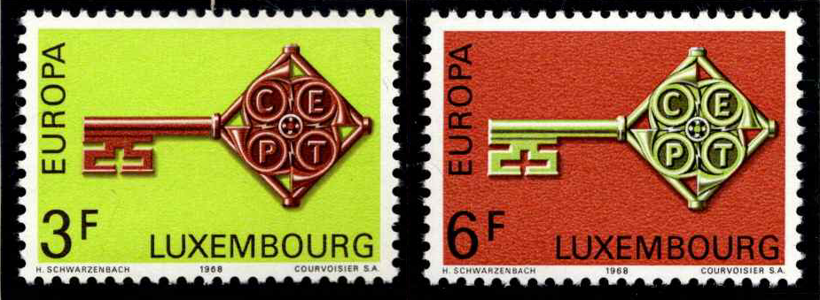 Liuksemburgas, pilna serija, MiNr 771-772 MNH**