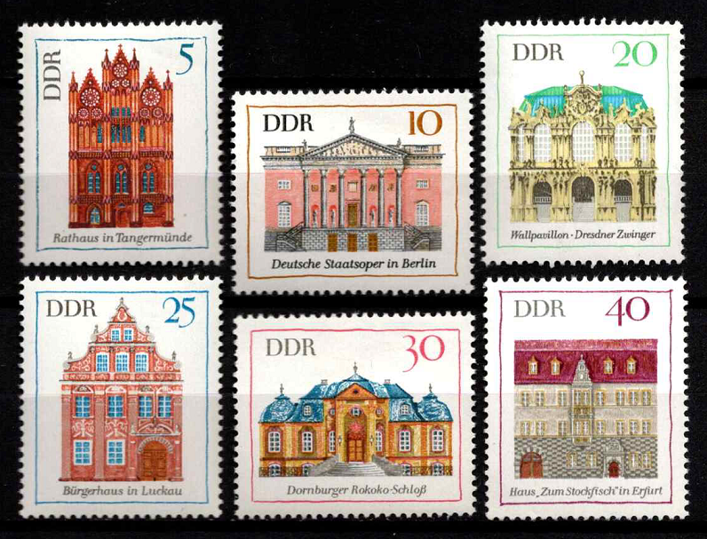 Vokietijos Demokratinė Respublika (VDR), pilna serija, MiNr 1434-1439 MNH**