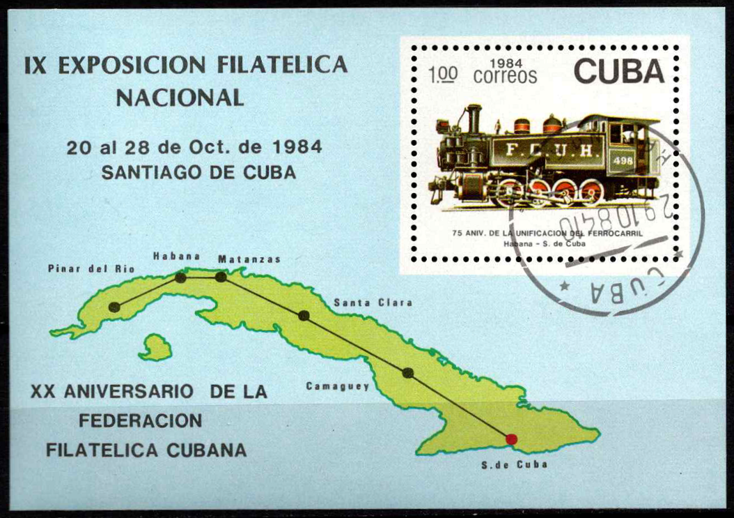 Kuba, blokas Nr. 87 MiNr 2898 Used(O) Tx1