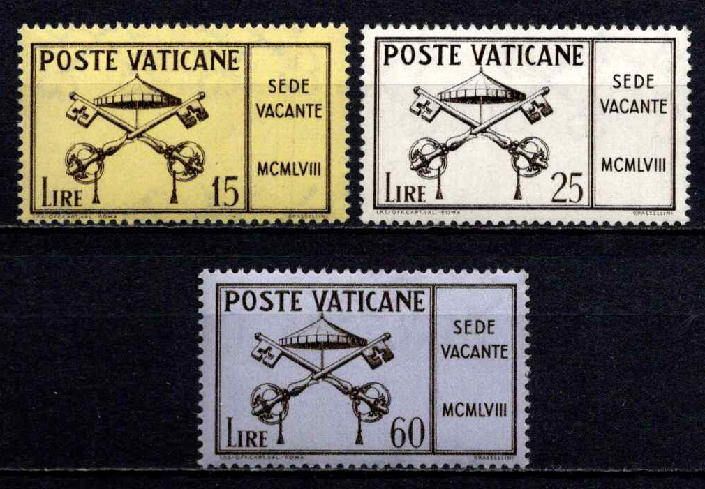 Vatikanas, pilna serija, MiNr 300-302 MNH**