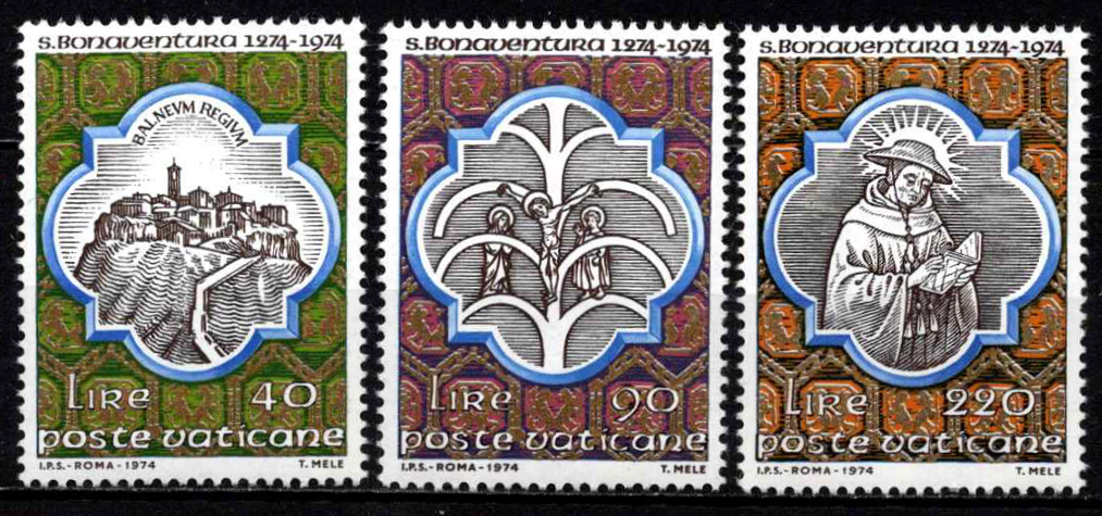 Vatikanas, pilna serija, MiNr 643-645 MNH**