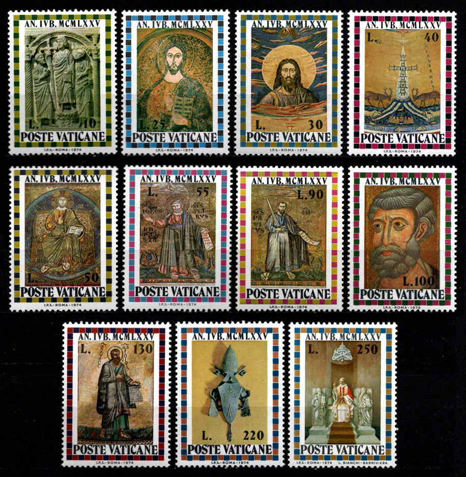 Vatikanas, pilna serija, MiNr 646-656 MNH**