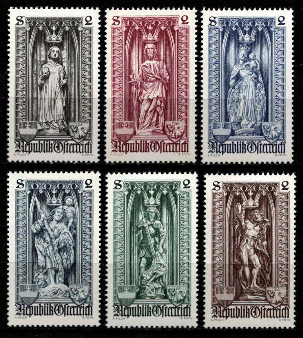 Austrija, pilna serija, MiNr 1284-1289 MNH**