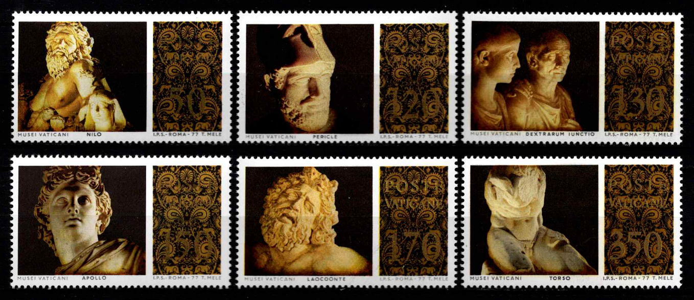 Vatikanas, pilna serija, MiNr 705-710 MNH**