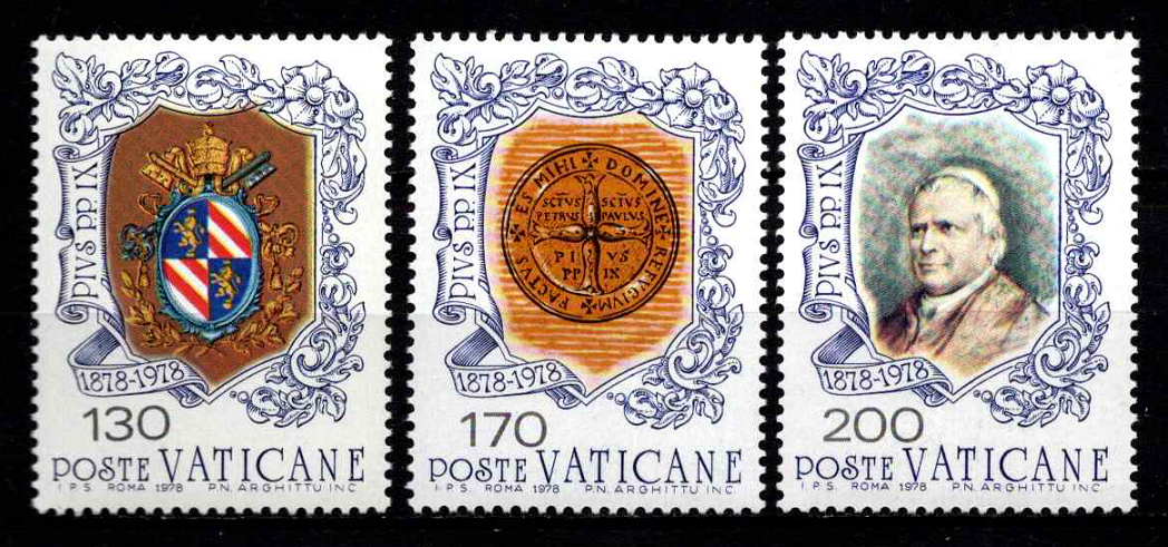 Vatikanas, pilna serija, MiNr 720-722 MNH**