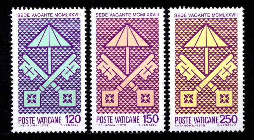 Vatikanas, pilna serija, MiNr 726-728 MNH**