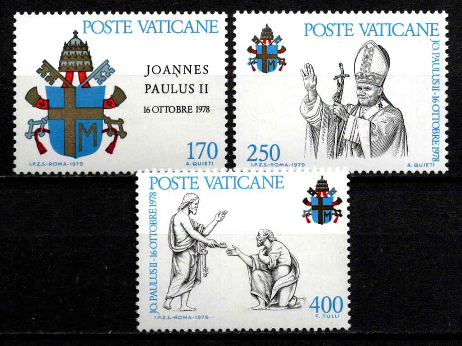 Vatikanas, pilna serija, MiNr 736-738 MNH**