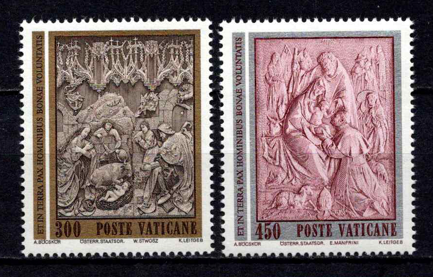 Vatikanas, pilna serija, MiNr 814-815 MNH**