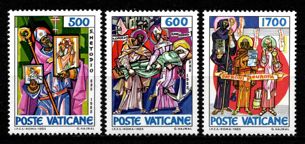 Vatikanas, pilna serija, MiNr 867-869 MNH**