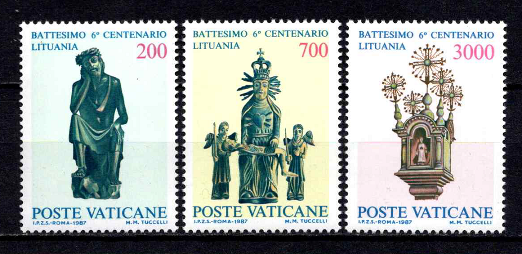 Vatikanas, pilna serija, MiNr 913-915 MNH**
