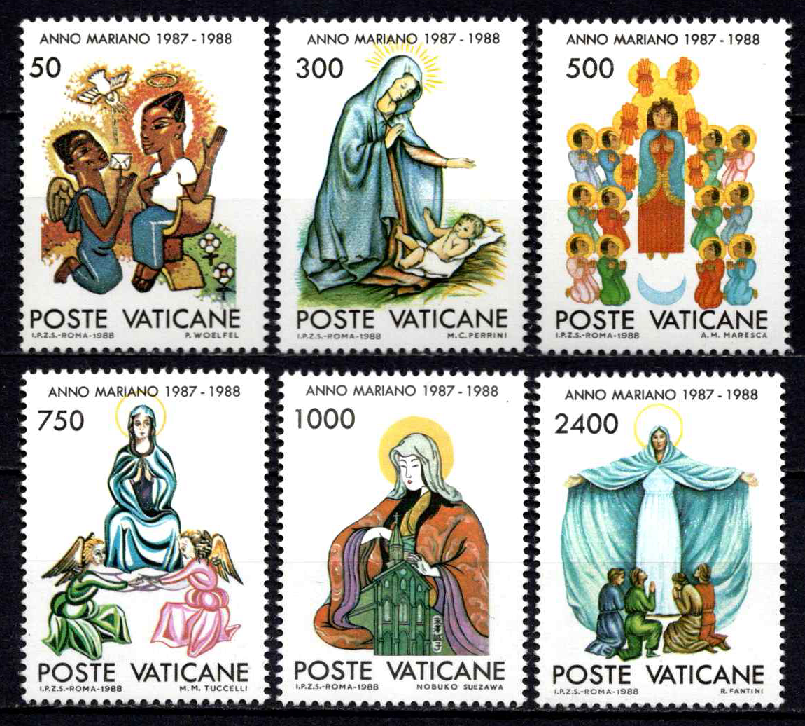 Vatikanas, pilna serija, MiNr 940-945 MNH**