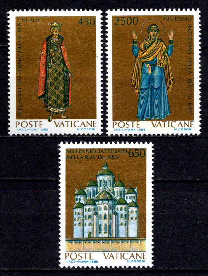 Vatikanas, pilna serija, MiNr 946-948 MNH**