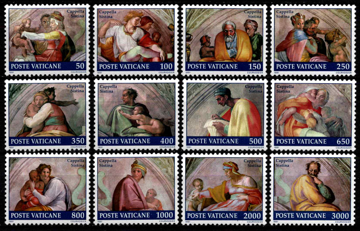 Vatikanas, pilna serija, MiNr 1023-1034 MNH**