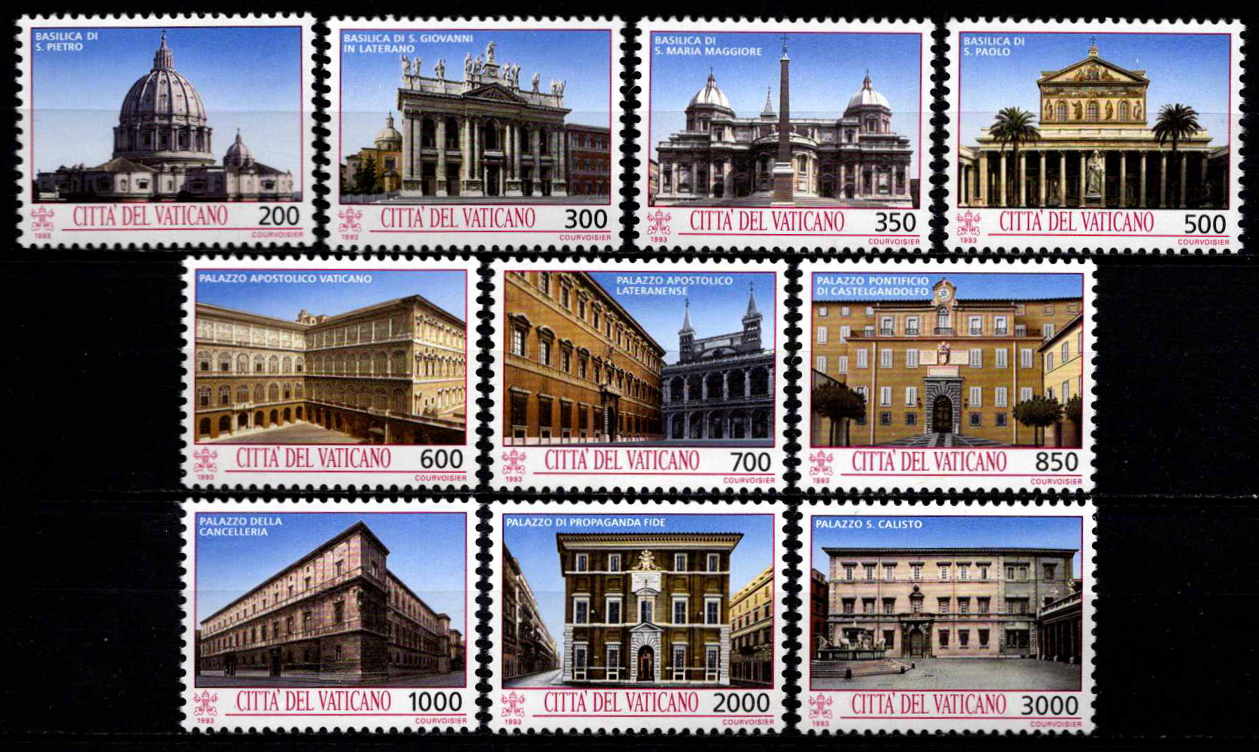 Vatikanas, pilna serija, MiNr 1080-1089 MNH**