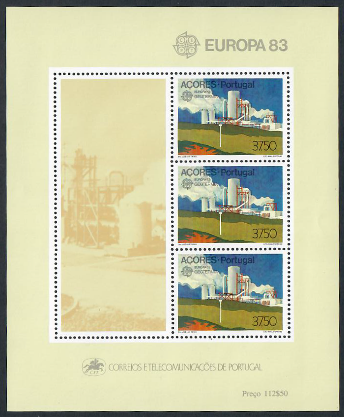 Portugalija-Azorai, blokas Nr. 4, MiNr 356 MNH**