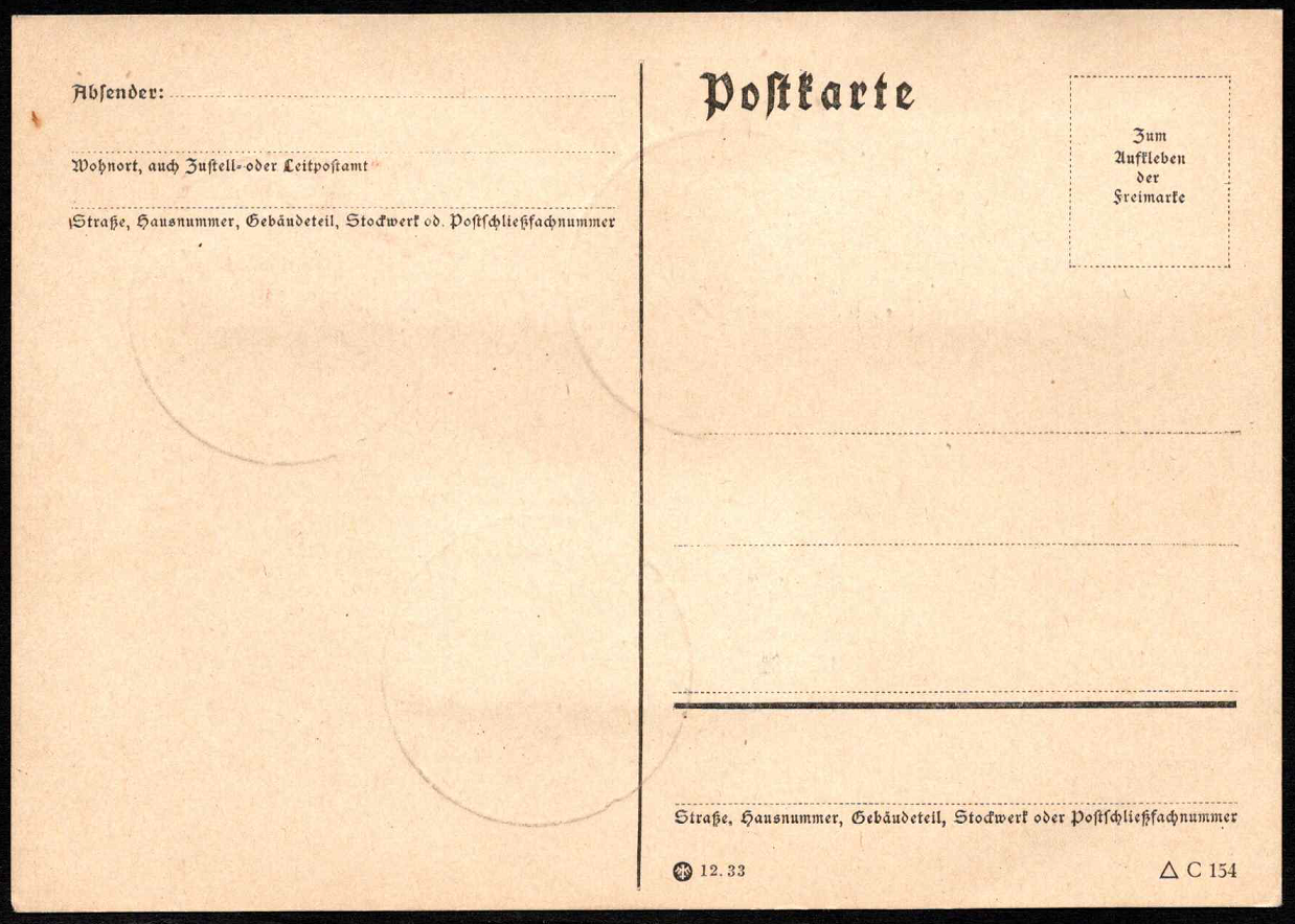 Vokietijos Reichas, pilna serija ant pašto kortelės, MiNr 686-688 Used (O)