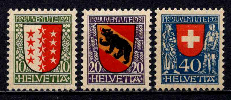 Šveicarija, pilna serija, MiNr 172-174 MNH**