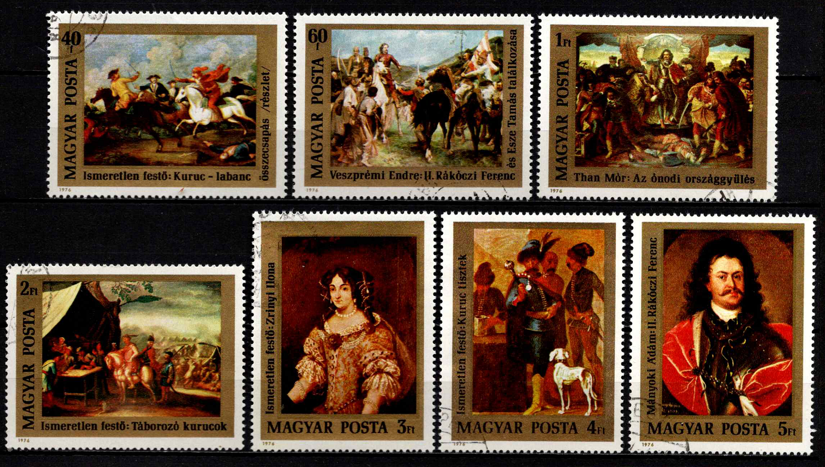 Vengrija, pilna serija, MiNr 3108-3114 (A) Used (O)