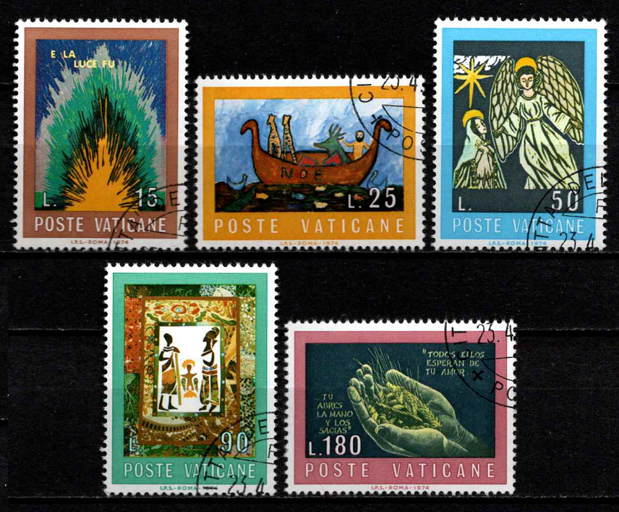 Vatikanas, pilna serija, MiNr 635-639 Used (O)