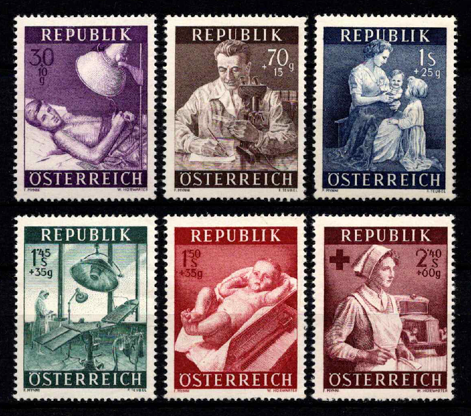 Austrija, pilna serija, MiNr 999-1004 MNH**