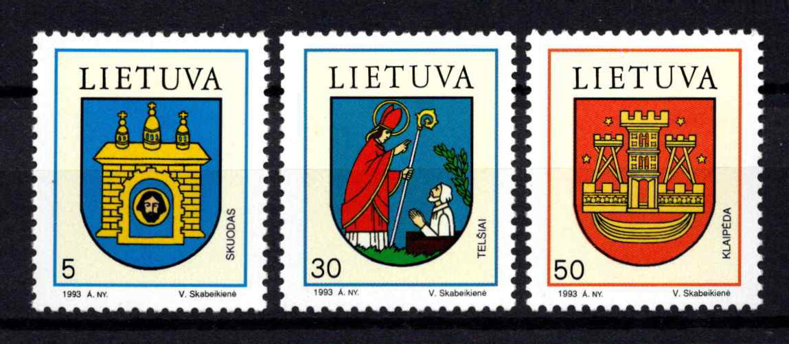 Lietuva, pilna serija, MiNr 526-528 MNH**