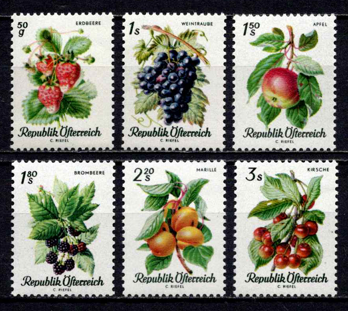 Austrija, pilna serija, MiNr 1223-1228 MNH**