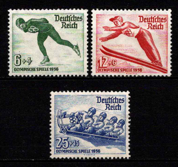 Vokietijos Reichas, pilna serija, MiNr 600-602 MNH**