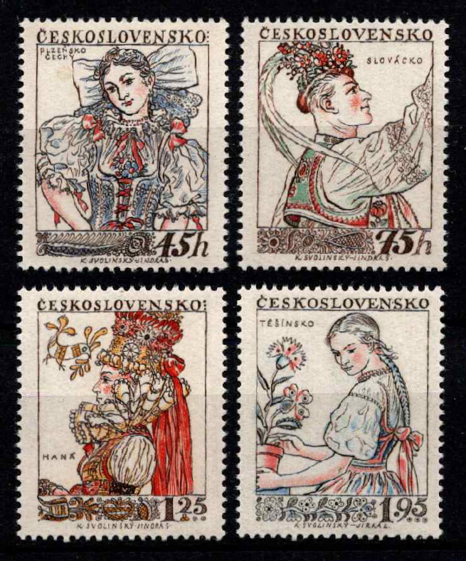 Čekoslovakija, pilna serija, MiNr 1051-1054 MNH**