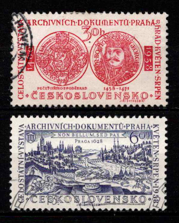 Čekoslovakija, pilna serija, MiNr 1073-1074 Used (O)