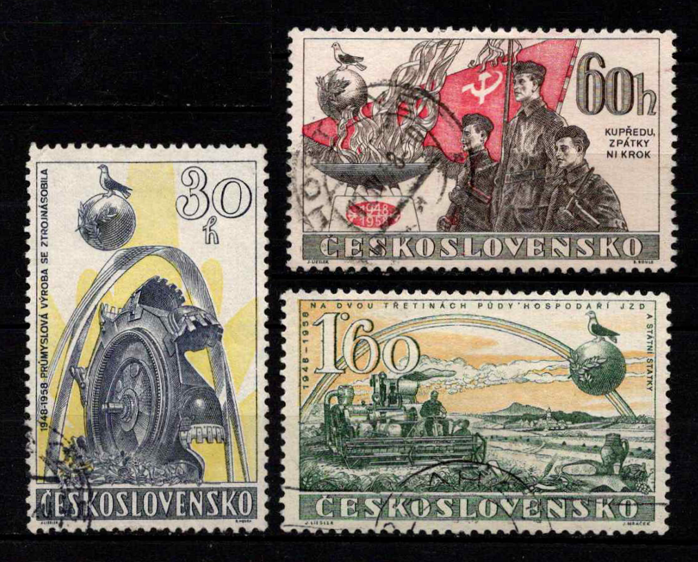 Čekoslovakija, pilna serija, MiNr 1065-1067 Used (O)